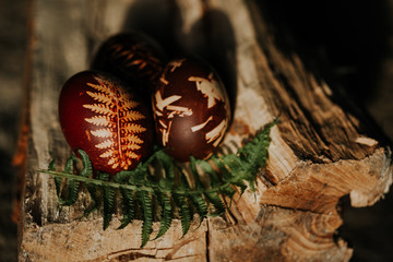 easter, basket, eggs, red eggs, bunny, grass, green grass, spring, holiday, seasson