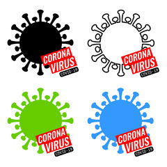 Coronavirus icon. COVID-19. Vector illustration. 