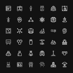 Editable 36 model icons for web and mobile - obrazy, fototapety, plakaty