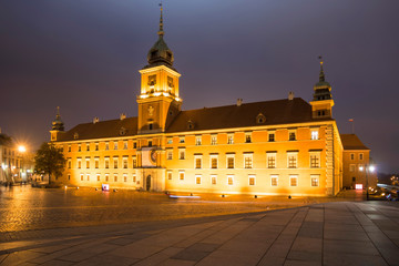 Royal Castle in Warsaw, monument on a World Heritage List. Famous place in Warsaw - capital of Poland.