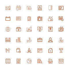 Editable 36 plan icons for web and mobile