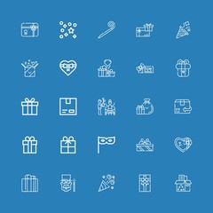 Editable 25 surprise icons for web and mobile