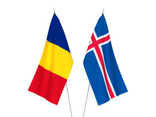 Romania and Iceland flags