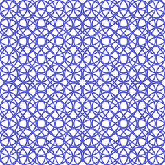 Seamless circles pattern in abstract style on white background. Elegant decoration.