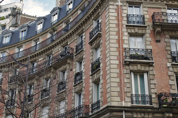 Obraz premium houses in paris france