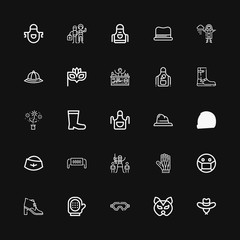 Editable 25 protective icons for web and mobile