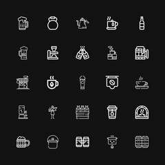 Editable 25 kettle icons for web and mobile