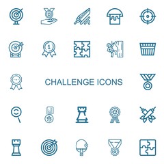 Editable 22 challenge icons for web and mobile