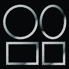 Celtic ring ornamental of celtic knotwork round frames. 4 Vector Round Frames. Design elements for web, logos, illustrations or game interface. Vector Viking Ornament Frames. Vector Celtic Ornament