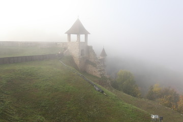 foggy morning in the countryside