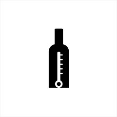mercury thermometer bottle logo designs Vector Image