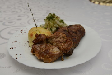 roasted lamb chops