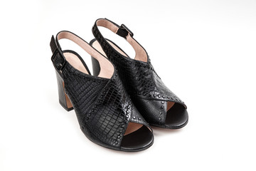 women's footwear on a white background isolated.