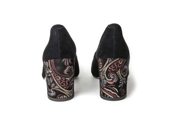 women's footwear on a white background isolated.