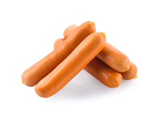 Sausage isolated on white background