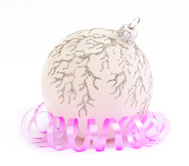 Christmas toy with lilac serpentine
