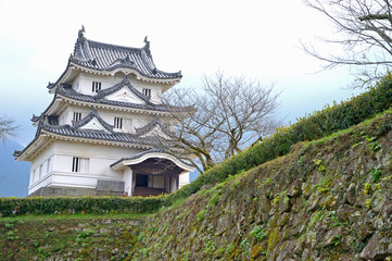 Fototapeta premium 宇和島城天守と石垣 愛媛県宇和島市