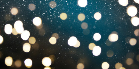 Holiday festive background with bokeh
