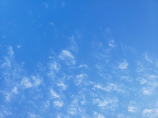 beautiful view of a blue sky and clouds