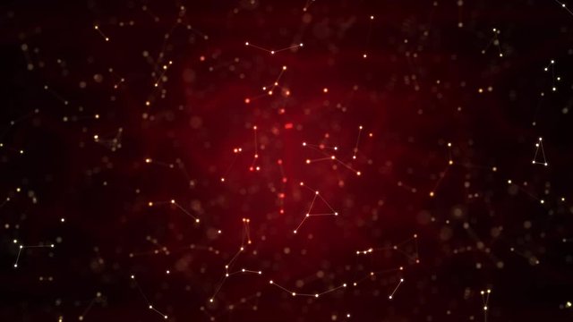 Abstract red starfield video background