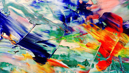 Colorful abstract background wallpaper. Modern motif visual art.  Mixtures of oil paint. Trendy...