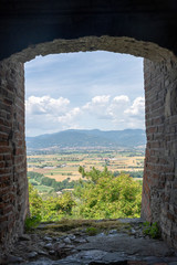 Summer landscape from Citerna, Tuscany, Italy