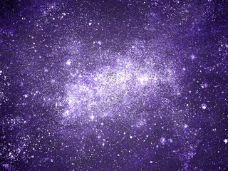 Night sky with stars as background. Watercolor