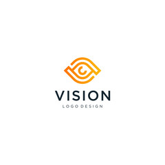 Vision logo icon design vector	