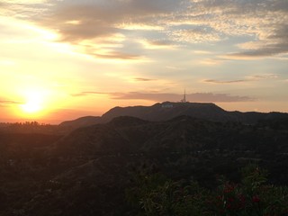 Hollywood Sign Sunset