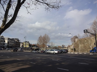 Obraz premium Tbilisi is the capital of Georgia. Hills and streets