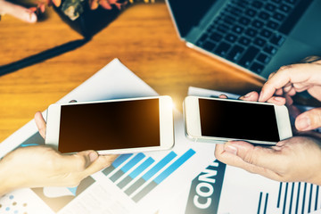 Smartphone mobile application ai technology support working during coronavirus pandemic. Use in social distance communication connection manage medication, delivery service, e-commerce online shopping