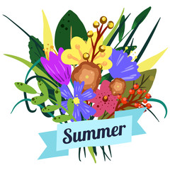 
summer field flowers. for use