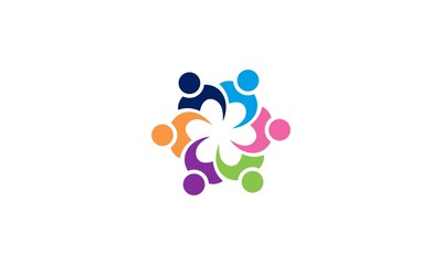 Educational logos and people