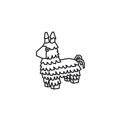 Donkey Piñata vector icon