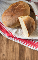 fresh home baked loaf of bread
