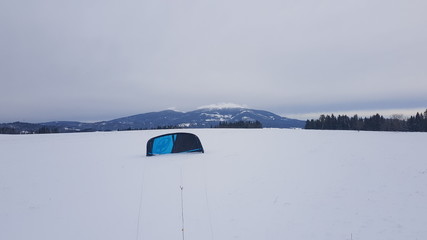 ski resort in winter