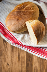fresh home baked loaf of bread