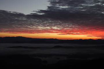 Lever de soleil Adam's Peak Sri Lanka