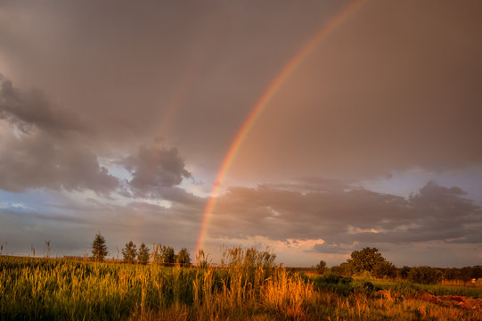rainbow over the field © RafalDlugosz