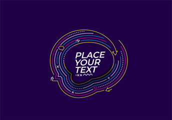 Speech bubble illustration Glossy Vector Design Element.