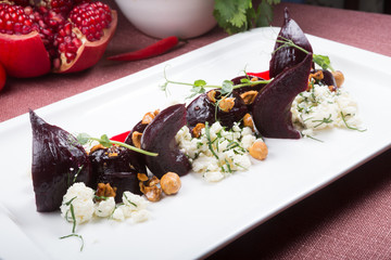 Healthy beetroot salad
