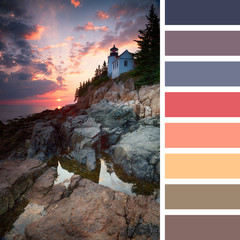 Bass Harbor Lighthouse palette