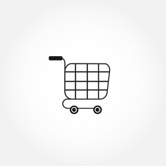 shopping cart icon. isolated vector element