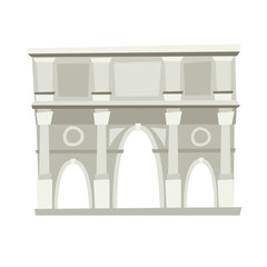 Coliseum, Rome, Italy architecture landmark vector illustration. Rome, old Italian building. Costantino Arch, Ancient architectural monuments. Famous historical landmark. Hand drawn isolated icon
