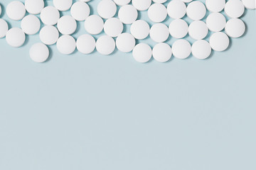 Pills  close up. Health care theme concept.