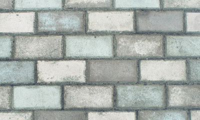 Obraz premium Pattern of grey wall made of concrete bricks