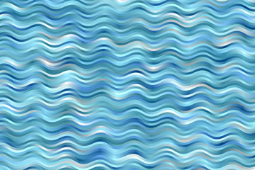 Beautiful blue waves vector background.