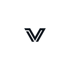 v letter vector logo abstract