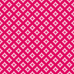 Luxury red and white vector geometric seamless pattern. Abstract background with outline rhombuses, diamond shapes, stars, repeat tiles. Elegant texture in traditional Asian style. Decorative design