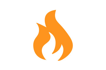 Fire flame icon.Fire flame logo vector illustration design template.